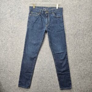 Saint Laurent Jeans Womens Blue Dark Wash Skinny Slim‎ Low Waisted 29/26